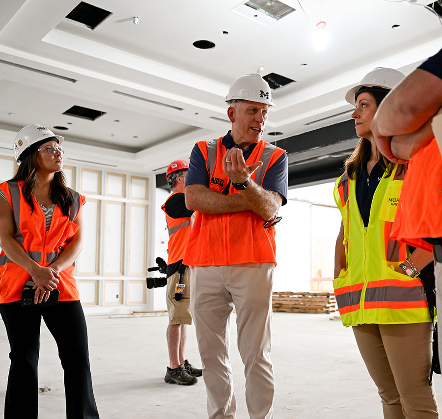 HUB construction tour