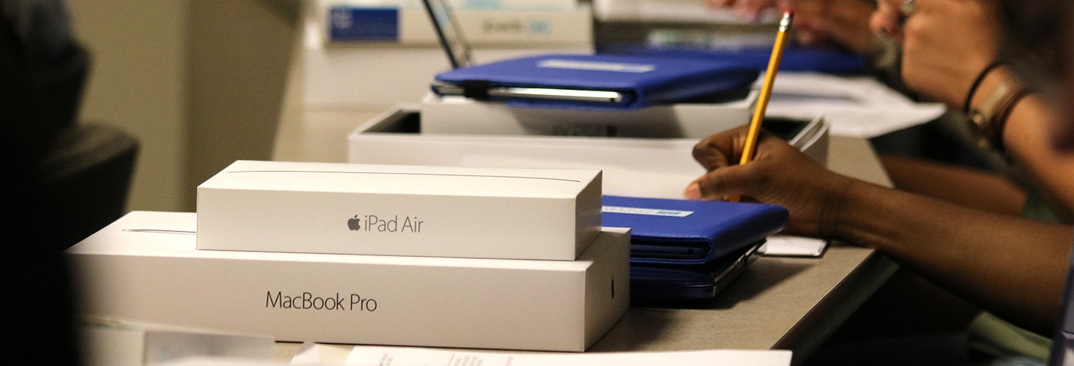 Laptop boxes on desk