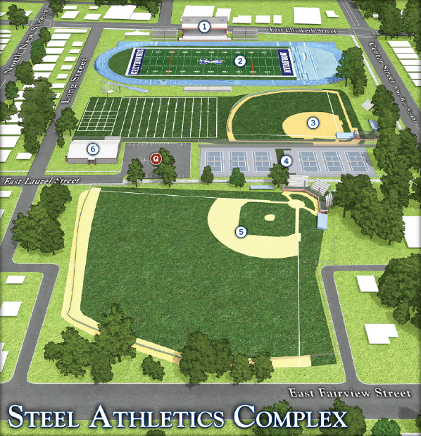 Moravian College Campus Map Steel Athletic Complex | Moravian College