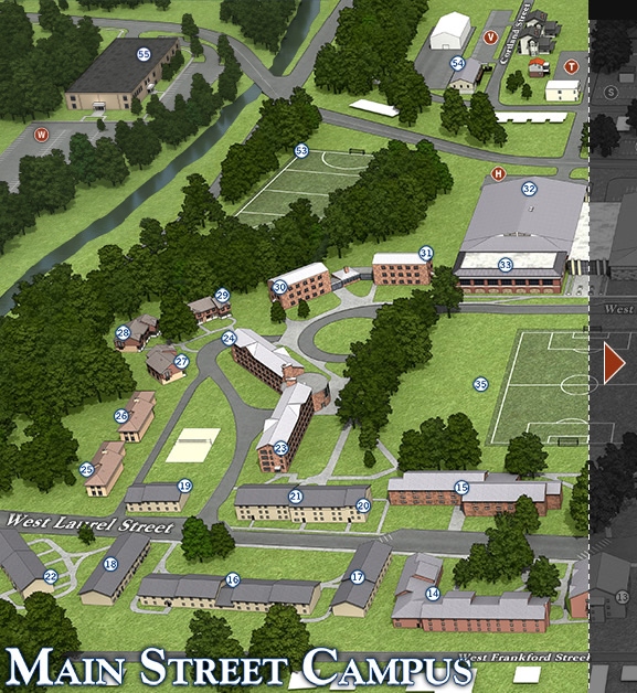 Moravian Campus Map 7963