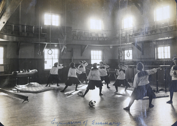 Sword Practice in the Payne Gallery