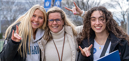 Family at Fall Open House